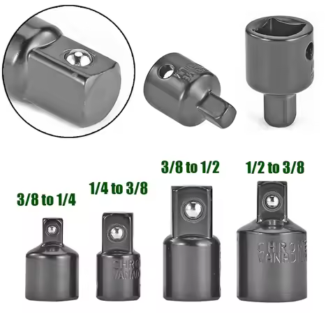 1-4pcs 1/4 3/8 1/2 Drive Socket Adapter Converter Reducer Air Impact Craftsman Socket Wrench Adapter