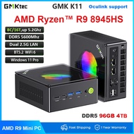 GMKtec K11 AMD Ryzen 9 8945HS Mini PC Windows 11 DDR5 32GB 1TB 8K Oculink WiFi6 BT5.2 Dual 2.5G LAN