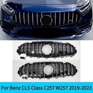 For Mercedes-Benz CLS Class C257 W257 2019-2023  CLS300 CLS350 CLS450 CLS400  Racing Grille Front Bu