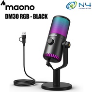 MAONO DM30RGB USB Gaming USB Microphone with Software Programmable RGB Mic for Recording Streaming P