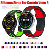 Silicone Strap for Garmin Venu 3 Smart Watch Sport band for Garmin Venu 3 Smart Watch Soft Silicone Strap