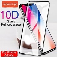 10D Full Cover Temper Glass IPhone 6 7 8 Plus X Xs XR  11 12 13 Pro MAX Mini