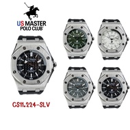 US Master Polo Club นาฬิกาข้อมือผู้ชาย สายยาง รุ่น  CS11.224-SLV