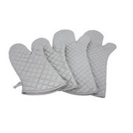 GRILL & OVEN MITT/GLOVE, SILVER / OVEN GLOVES