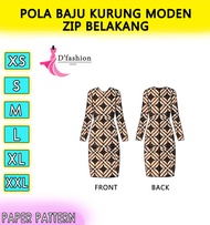 POLA BAJU KURUNG MODEN DEWASA