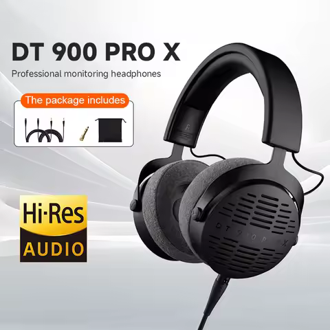 beyerdynamic DT900 PRO X Black Limited Edition HIFI Headphones with Open Back Design for Microphone 