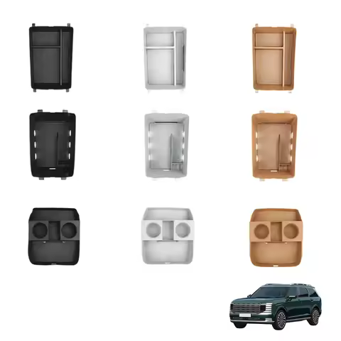 For Hyundai Palisade 2025 2026 LX3 Double-Layer Center Console Organizer 7 Seater Car Tray Armrest S