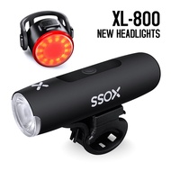 XOSS XL-800 Bike Light Headlight Waterproof USB Rechargeable Road MTB Front Lamp Bicycle Light Alumi