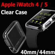 40mm 蘋果手錶透明保護套 iwatch軟殼全包螢幕 Apple watch Series 4/5/6 軟殼保護殼 蘋果手錶全包保護殼