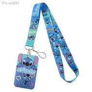 Lilo Stitch Creative Lanyard Card Holder Student Hanging Neck Phone Lanyard Badge Subway Access Card Holder Accessories Gifts