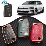 OPENMALL TPU Car Remote Key Case Cover Shell Fob For VW Volkswagen Golf 7 MK7 Tiguan MK2 B2I3