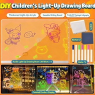 Oldlaiben LED Drawing Board Luminous Writing Board Message Board Drawing Board for Kid Acrylic Erasa