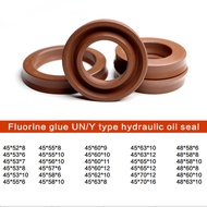 High Temperature Resistant Oil Cylinder Oil Seal Fluoride Glue UN/Y Type Skeletonless Design Inner D
