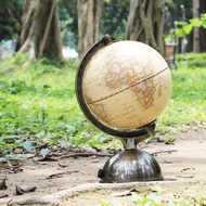 SkyGlobe 5吋古典仿古金屬底座地球儀(附燈/中文版)