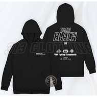 Jinx Team Black Jacket Outfit Joo Jaekyung Manhwa / Zipper Hoodie Team Black Jinx MMA Gym