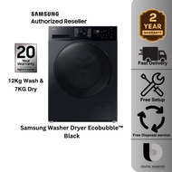 (Klang Valley) Samsung 12KG / 7KG (WD12DG5B15BBFQ) Washer Dryer Washing Machine with AI Ecobubble Me