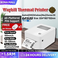 Page Pinter A6 Thermal Printer Bluetooth Printer Waybill Barcode Shipping Label Printer AWB AirWaybi