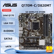 ASUS Q170M-C/D820M Motherboard Intel Q170 LGA 1151 DDR4 64GB support Core i3-6300 i7-6700K  i5-6500 