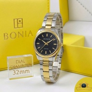 Bonia Womens Analog Watch - 32mm Stainless Steel Case Two-Tone Scratch-Resistant Sapphire Crystal Cr