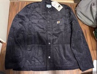 Carhartt 男裝黑色燈芯絨外套-L