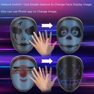 Boywithuke Led Face Changing Mask With Bluetooth Controlled APP For Halloween,Christimas,New Year