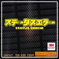 status error cutting sticker reflector 3M