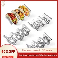 Taco Holder Stand, 4 Pack Stainless Steel Stand Rack with Handles, Taco Tray Holds Up to 3 Tacos, Ta