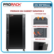PRORACK 22U (600x600mm) Server Rack Cabinet (For Self-Assembly)