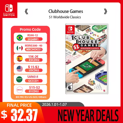 Nintendo Switch Game Deals - Clubhouse Games: 51 Worldwide Classics - Support TV Tabletop Palm Game