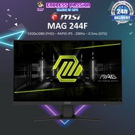 MSI MAG 244F Gaming Monitor - FHD  RAPID IPS 200Hz 0.5ms (GTG, Min)