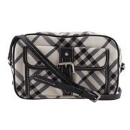 BURBERRY BLUE LABEL Label 單肩包，格紋帆布，斜背包，拉鍊封口，女士款 [二手]