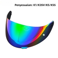 Compatible with AGV K1/K1S/K3SV/K5S helmet lenses, helmet lenses, color-changing lenses, anti-fog st