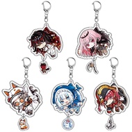 Nijisanji Keychain Cartoon Figure Mysta Rias Vox Akuma Houshou Marine Pendant Car