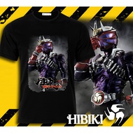 Kamen Rider Tshirt Original Creation Printing Black Tshirt Short Sleeve Heisei Part 2 Hibiki Kabuto Den-0 Kiva Decade