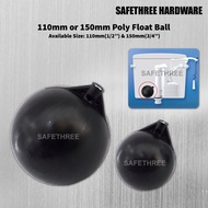 11CM (1/2'') & 15CM (3/4'') Poly Float Ball For Toilet Cistern & Water Tank PVC Pelampung Bola Tanda