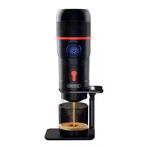 HiBREW Portable Coffee Machine for Car & Home,DC12V Expresso Coffee Maker Fit Nexpresso Dolce Pod Ca
