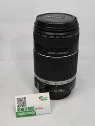 窮人恩物 新淨 低用 靚仔 Canon EFS 55-250MM IS F4-5.6  防震  半幅 人像 追星 大炮 追焦 打雀 影巴士 租機 租鏡 用 EFR adapter  後可用於 RF 系