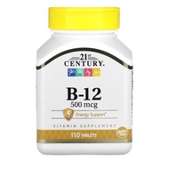 21st Century, B-12, 500 mcg, 110 Tablets, B12
