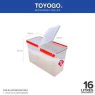 Toyogo 9989 Double Rice Container w/ Wheels