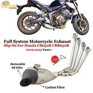 ✦Slip-On For Honda CBR650R CB650R CB650 R CBR650 R 2019 - 2023 Motorcycle Full System Exhaust Mo 0ⓥ