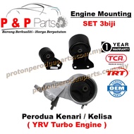 Engine Mounting - 3pcs Set - Perodua Kenari Kelisa  ( YRV TURBO ENGINE ) - 1 Year Warranty