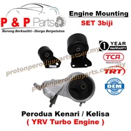Engine Mounting - 3pcs Set - Perodua Kenari Kelisa  ( YRV TURBO ENGINE ) - 1 Year Warranty