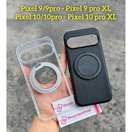 Transparent/black case with 360 degree rotating stand for Google Pixel 10 Pro XL - Pixel 10 Pro - Pi
