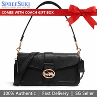 Coach Handbag In Gift Box Crossbody Bag Georgie Shoulder Bag Black # 5493