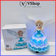 Princess Elsa Doll Toy Rotates 360 and Plays Music for Children Elsa Toys