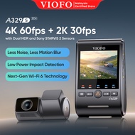VIOFO A329S 2CH Dashcam,Front 4K 60fps+Rear 2K,Starvis 2 Sensor,Up to 4TB SSD,4 Parking Modes,WiFI6