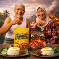 Original Sambal Bilis Ketagih Perisa Original / Spicy Crunchy Kruk-Kruk (GARING DAN TANPA BIJI CILi)