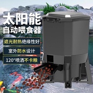 Hot Sale Grid Pond Solar Fish Pond Automatic Feeder Koi Feeding Intelligent Timing Fish Feeder Large