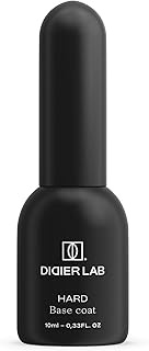 DIDIER LAB Premium Hard Base Gel Polish - Transparent LED UV Gel Base Coat - Invisible Fiberglass Pa