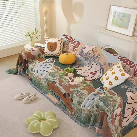 Premium Cat Proof Sofa Cover 3-Seater Reversible Non-Slip Couch Slipcover Washable Stretch Sofa Prot